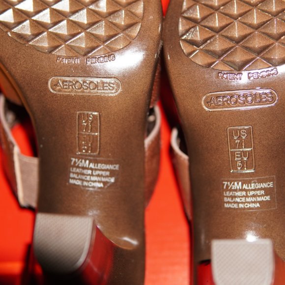 Aerosole Allegiance-Brown Heeled Sandal 7.5 - Picture 4 of 5